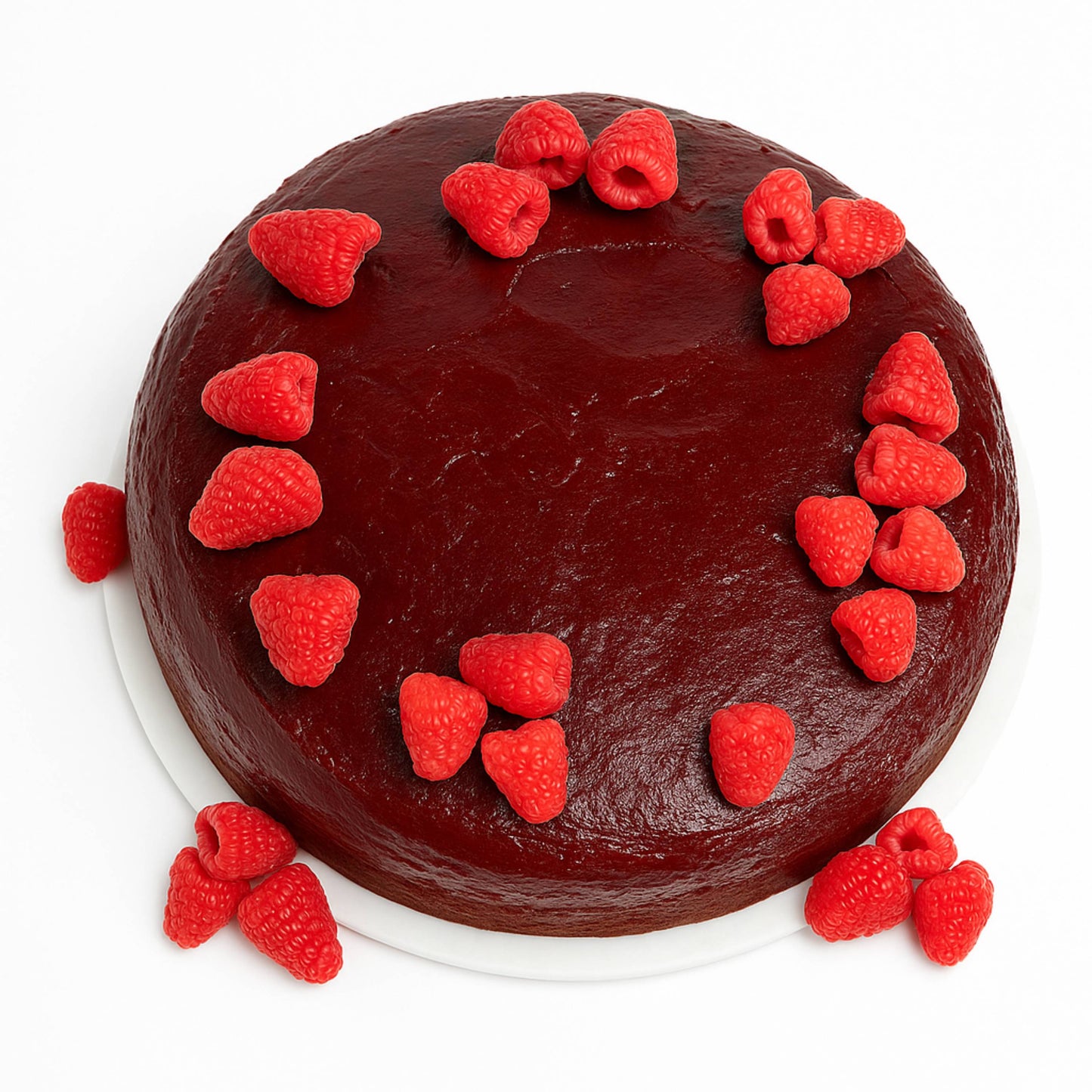 Pastel de Chocolate con Frambuesa Sin Gluten de 9" Andy Anand Exquisito