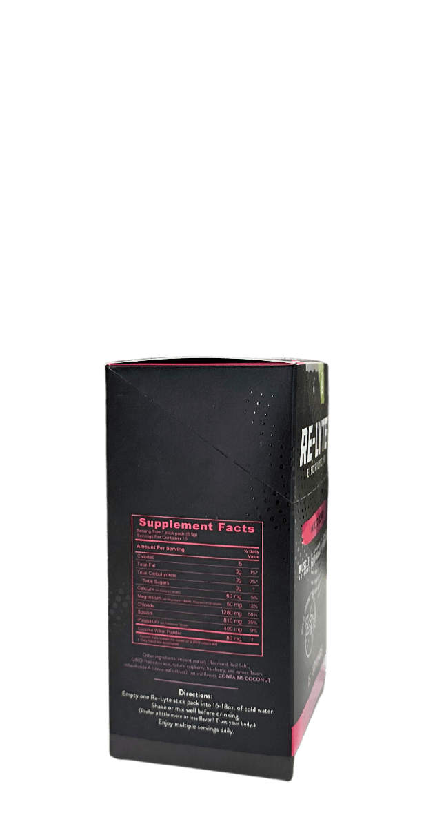 Re-Lyte Electrolyte Drink Mix - 15 Convenient Stick Packs - Korvel