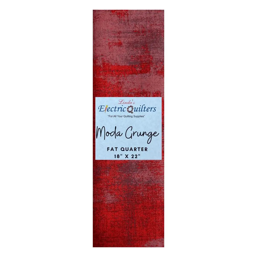 151 Rojo Moda Grunge - Cuarto de Yarda de Algodón Premium