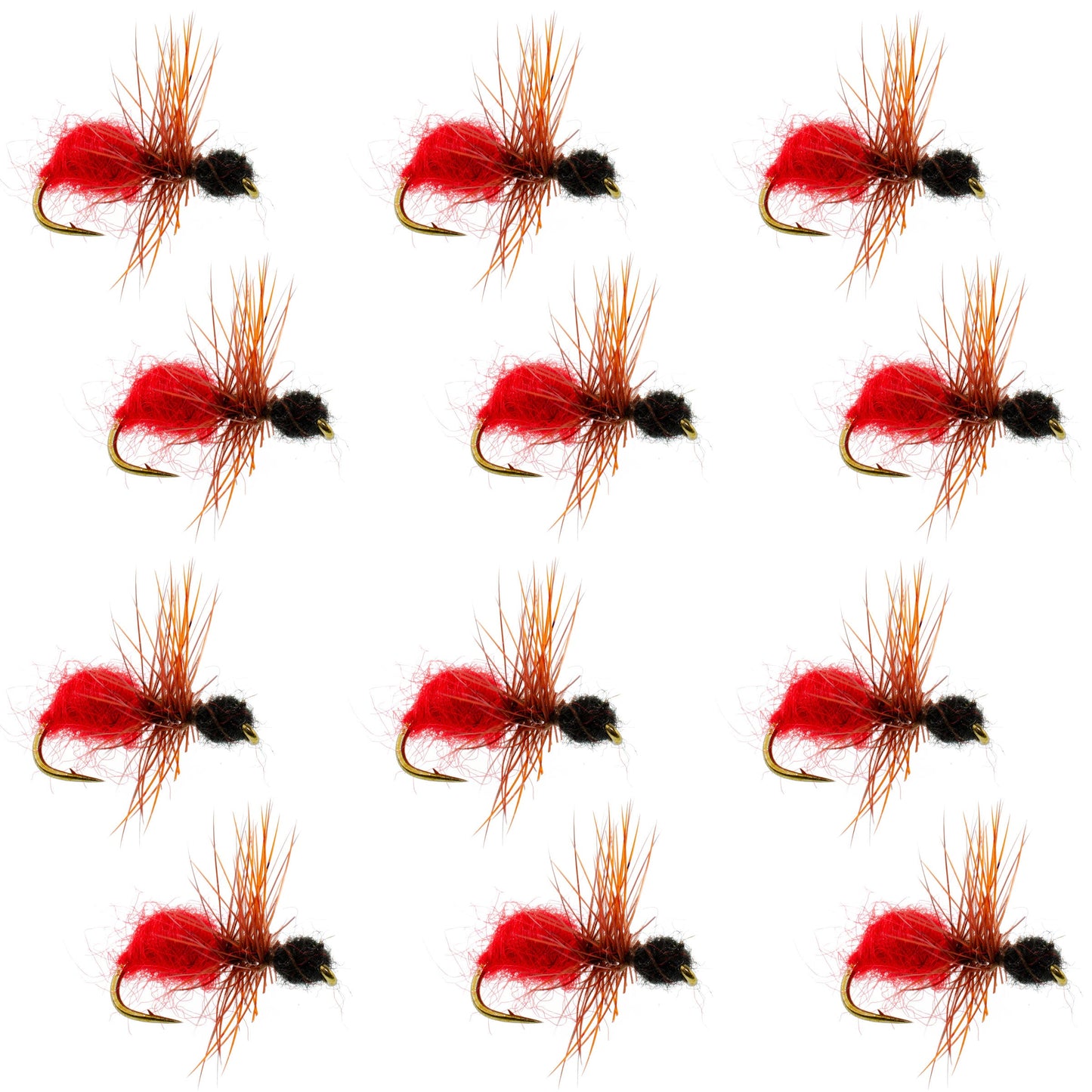 Velvet Cowkiller Ant Wasp Terrestrial Trout Dry Fly - 1 Dozen