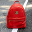 Red Leather Carrier Backpack - Korvel