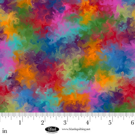 Tissu en coton Metro Mirage Red Color Splash - 44"/45" par yard
