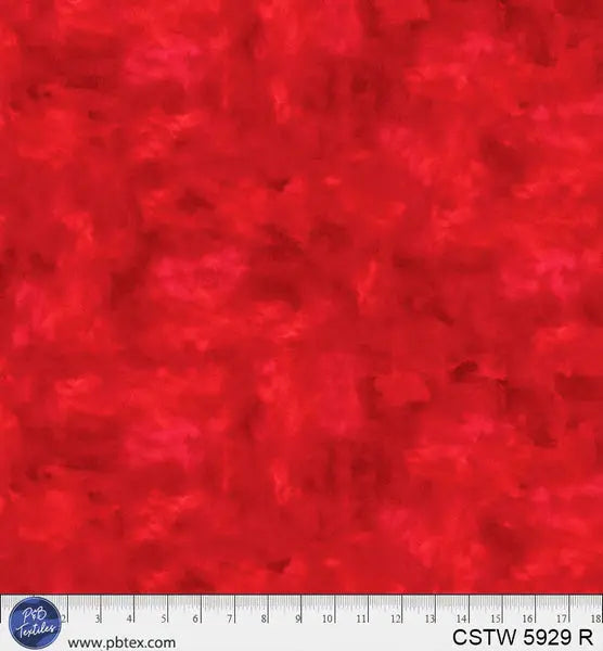 Tissu Large en Coton Rouge Color Stories - 108" par Yard