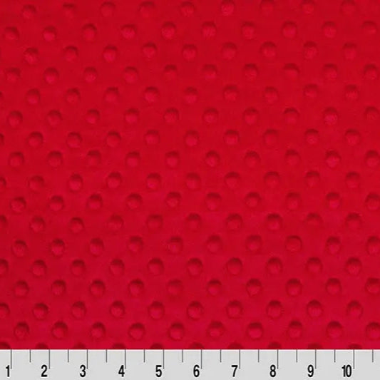 Tela Dimple Cuddle Roja Premium por Yarda