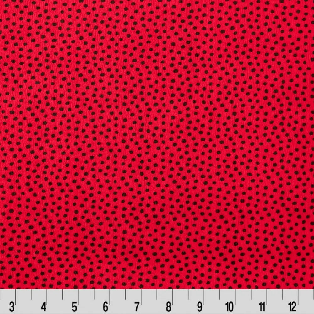 Red Extra Wide Dottie Cuddle Cardinal Fabric