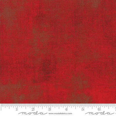 Red Grunge Basics Formula One Fabric - 44"/45" Per Yard