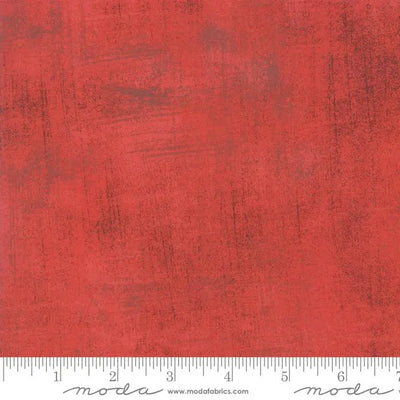 Red Grunge Basics Radish Fabric - 44"/45" Per Yard