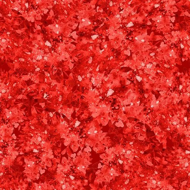 Tela de algodón Red Mirage de ancho amplio - Calidad premium