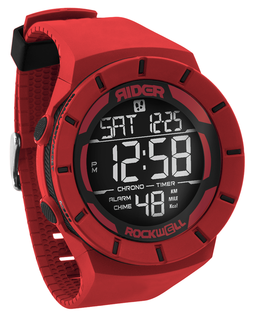 Rockwell Coliseum Fit™ Red-Black Watch: Unleash Your Inner Gladiator - Korvel