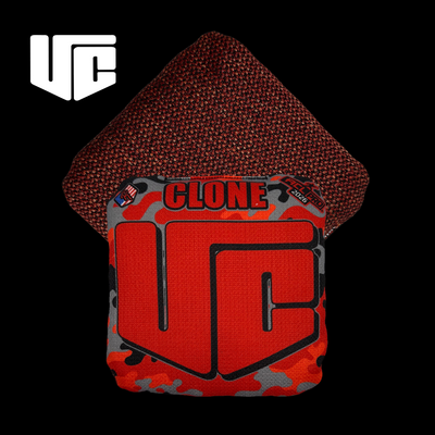 2026 CLONE Camo Red Cornhole Bags - Ultimate Performance - Korvel