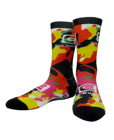 Stylish Red Camo Crew Socks for Ultimate Comfort - Korvel