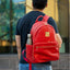 Red Leather Carrier Backpack - Korvel