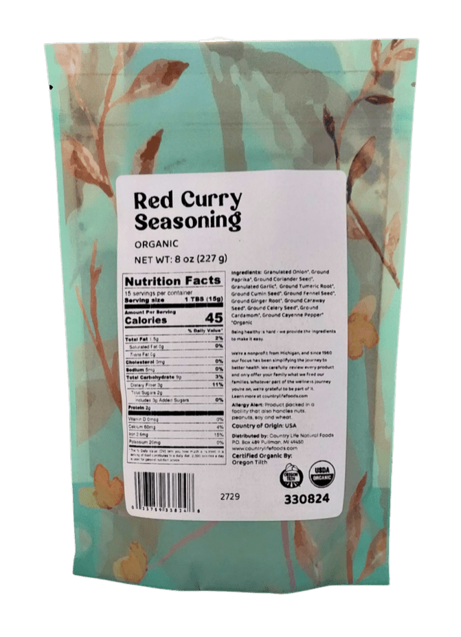 Organic Red Curry Spice Blend for Flavorful Dishes - Korvel