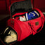 Red Tumbled Leather Weekender Duffle Bag - Korvel
