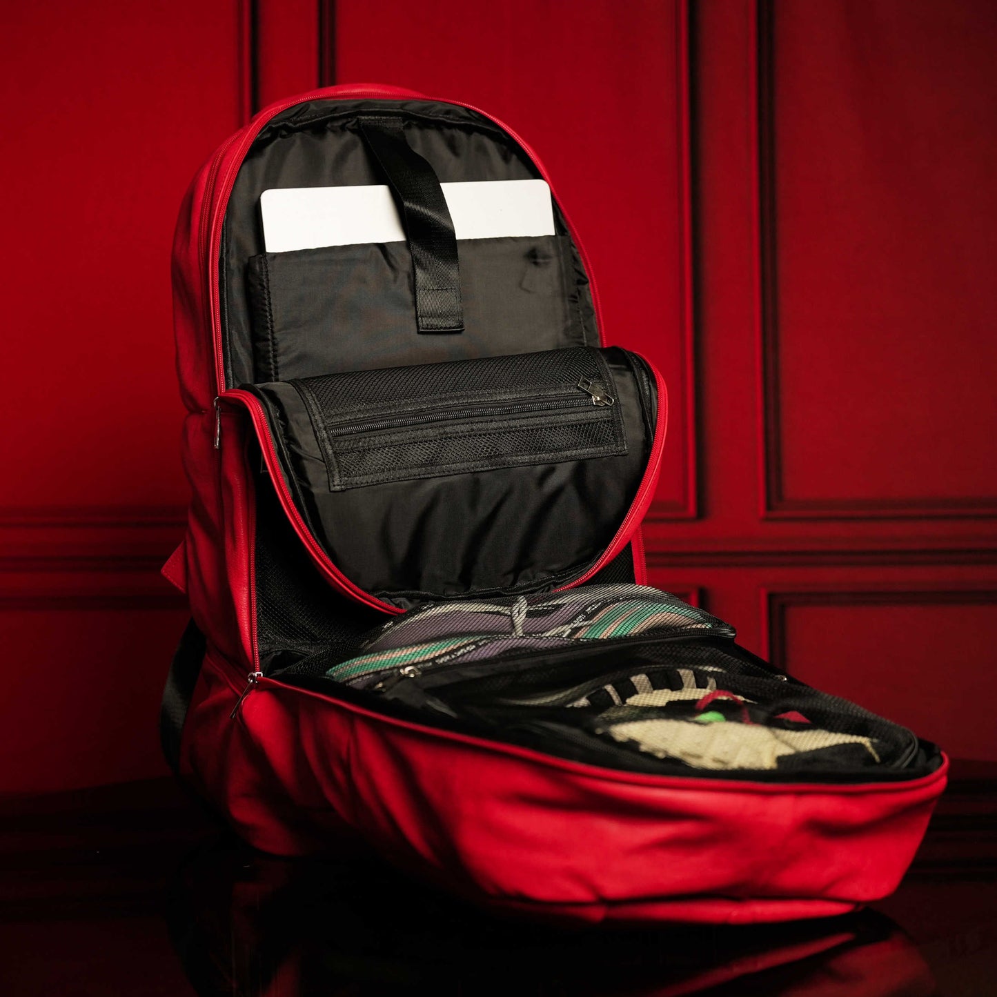 Mochila de Mano de Cuero Rojo de Lujo - Edición Limitada