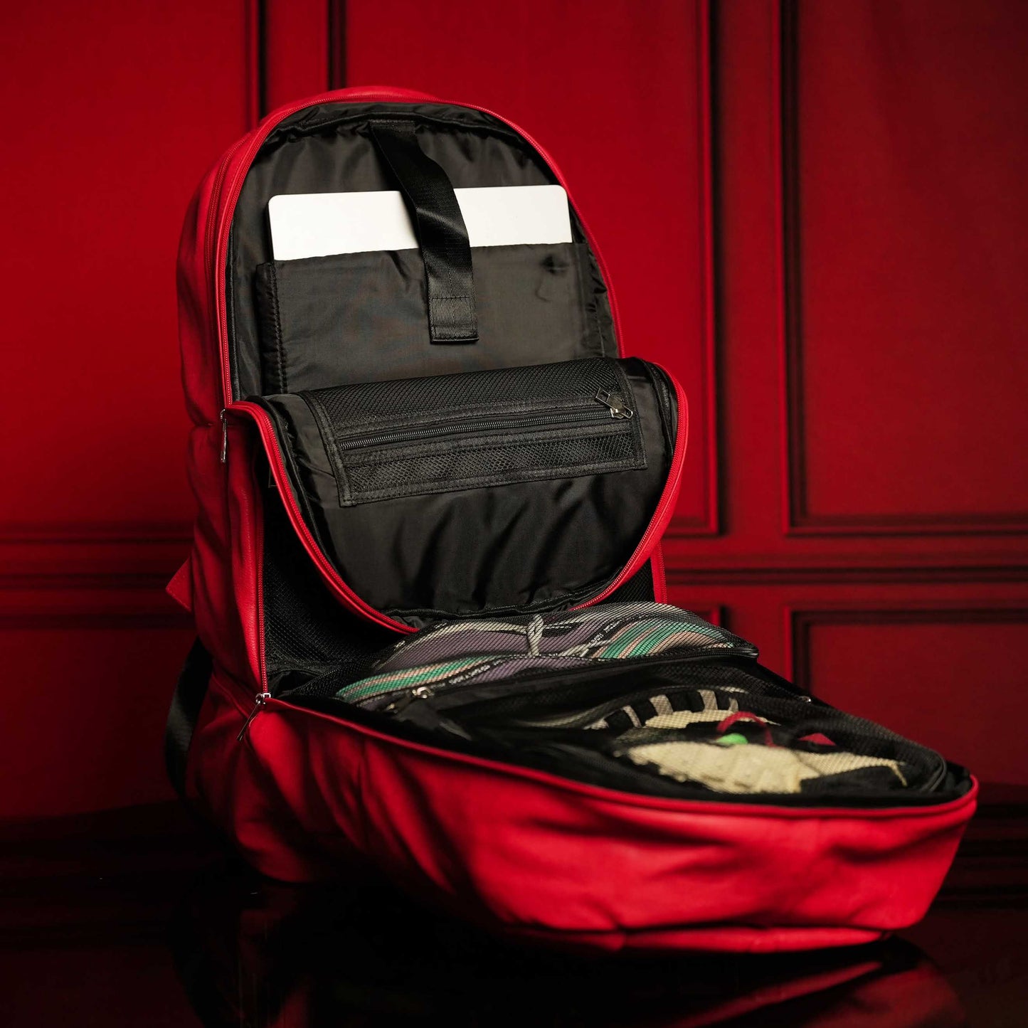 Premium Red Leather Shoe Bag - XL Design for Size 17
