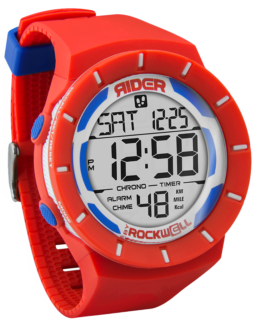 Reloj Coliseum Fit™ Rojo/Blanco/Azul