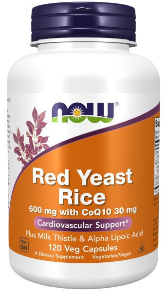 Premium Red Yeast Rice 600mg with CoQ10 & Milk Thistle - Korvel