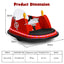 Coche de Choque Eléctrico para Niños de 12V con Luces Intermitentes - Rojo