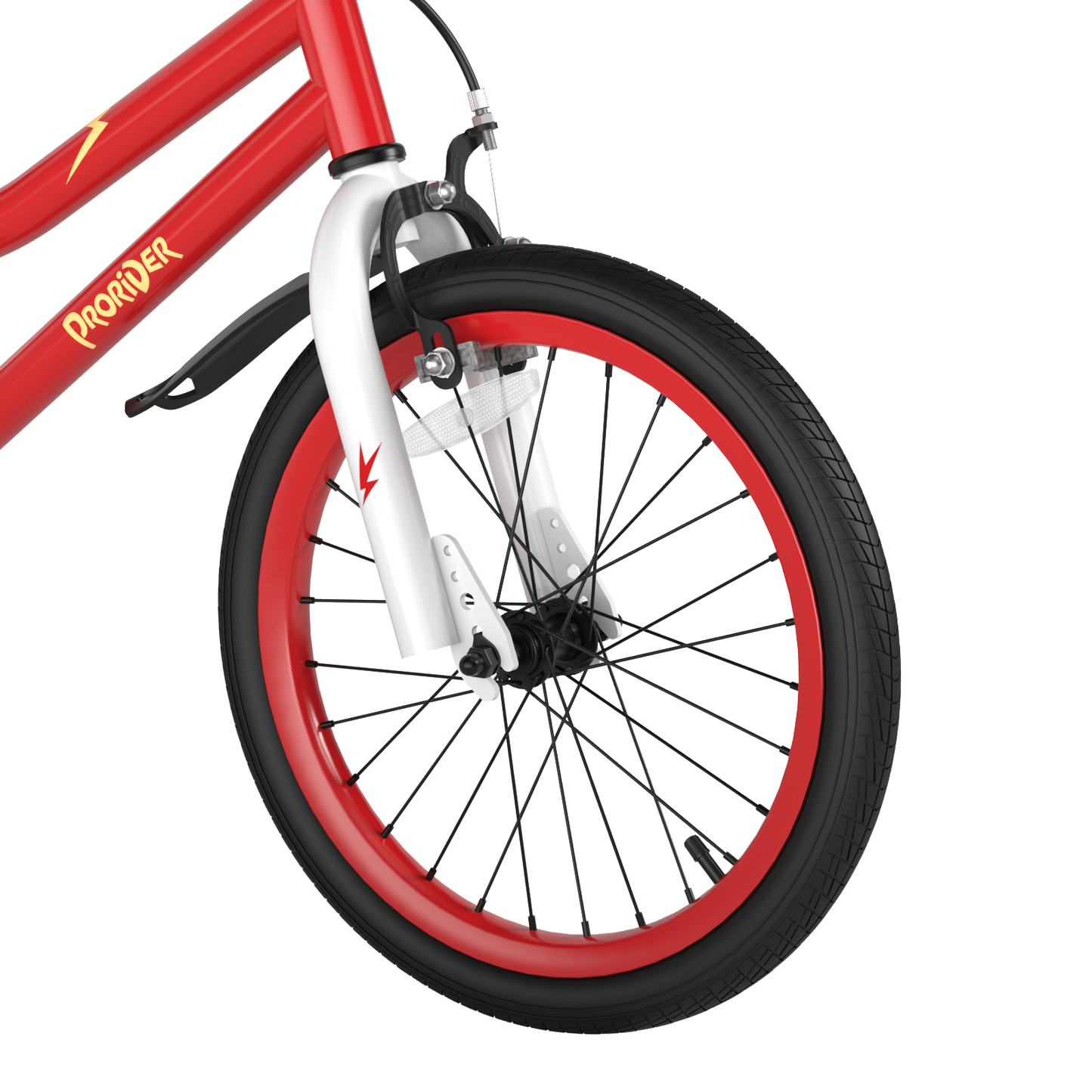 Bicicleta para Niños de 18 Pies con Ruedas de Entrenamiento Removibles - Rojo