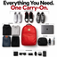 Red Leather Commuter Bag