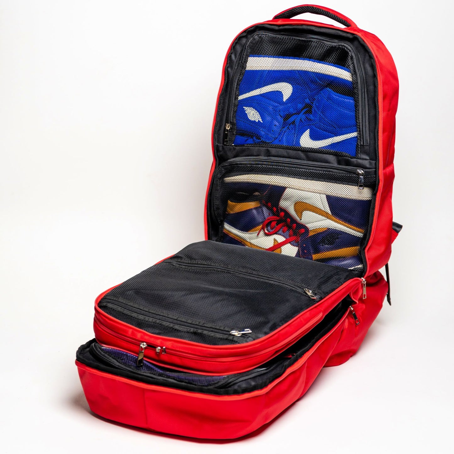 Red Polyester Carry-On Patented Backpack - Limited Edition