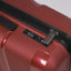 Maleta rígida roja de 28 pulgadas con ruedas de 360° y cerradura TSA
