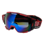 Red Bomber Goggles with Flash Blue Lens for Ultimate Performance - Korvel