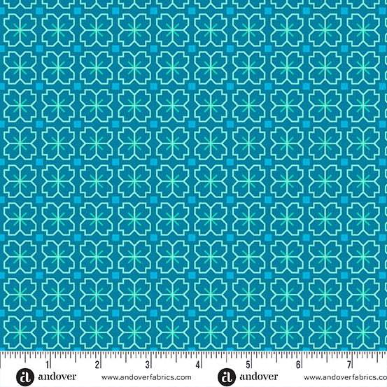 Tissu en coton Reef Pixel Petals Color Pop Playground