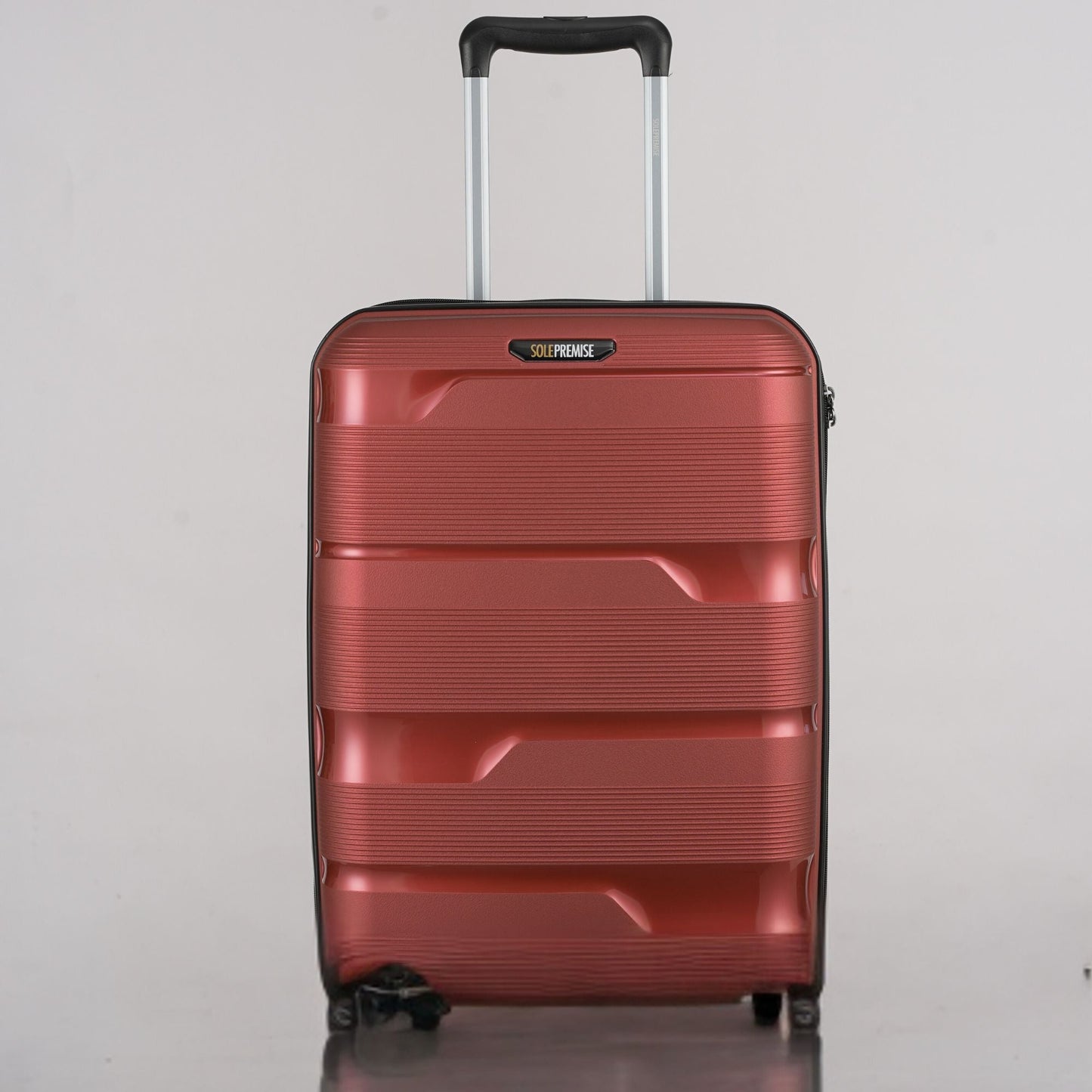 20-Inch Vibrant Red Spinner Carry-On Luggage with 360° Mobility - Korvel