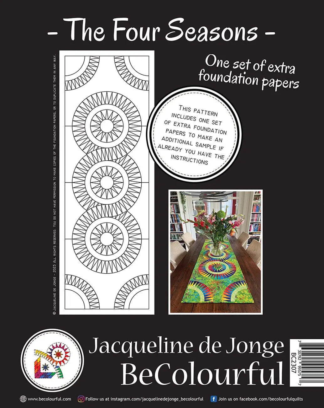 Papel de Reemplazo para el Caminito de Mesa Cuatro Estaciones - Primavera