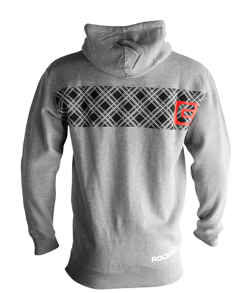 Sudadera con cremallera de cuadros