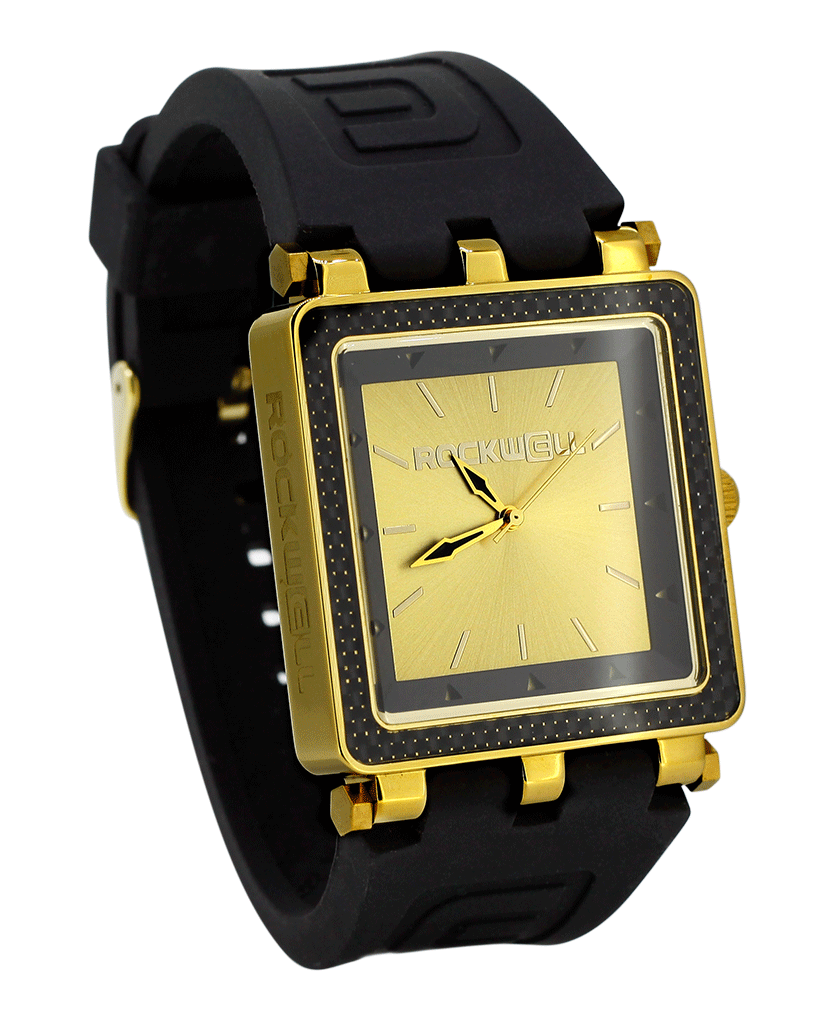 Reloj CF Lite Oro/Negro - Duradero y Estiloso