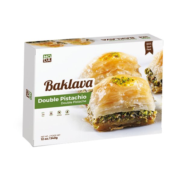 Baklava – Double Pistachio, Gift Pack, 9 pcs, 12 oz (340 g)