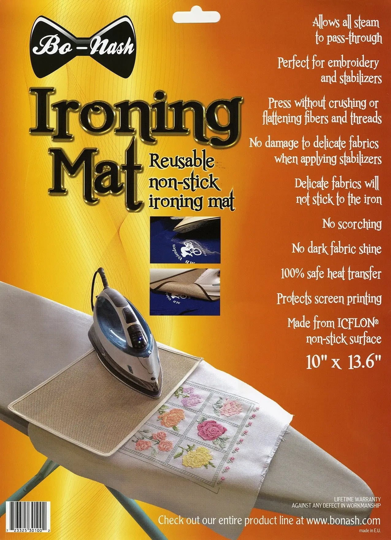 Premium Reusable Non-Stick Ironing Mat - 10in x 13-5/8in
