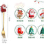 Juego de Cubiertos Navideño Festivo: Cuchara y Tenedor Elegantes