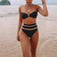 Ensemble de Bikinis avec Coussinets pour Femmes