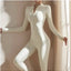Women's Long-Sleeve Zipper Yoga Jumpsuit