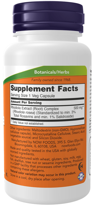 Premium Rhodiola Rosea 500mg Extract - Adaptogenic Support - Korvel