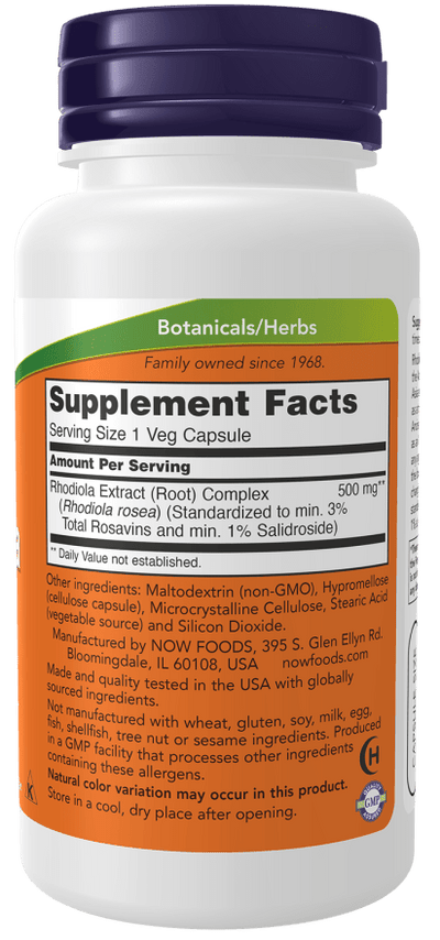 Premium Rhodiola Rosea 500mg Extract - Adaptogenic Support - Korvel