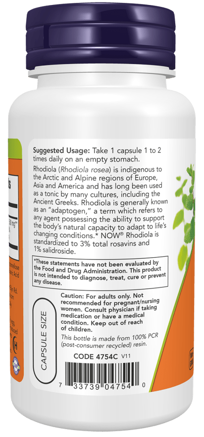 Premium Rhodiola Rosea 500mg Extract - Adaptogenic Support - Korvel