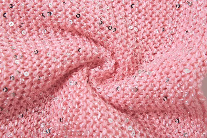 Conjunto de Falda Mini de Crochet Desgastado Dulce Como el Azúcar