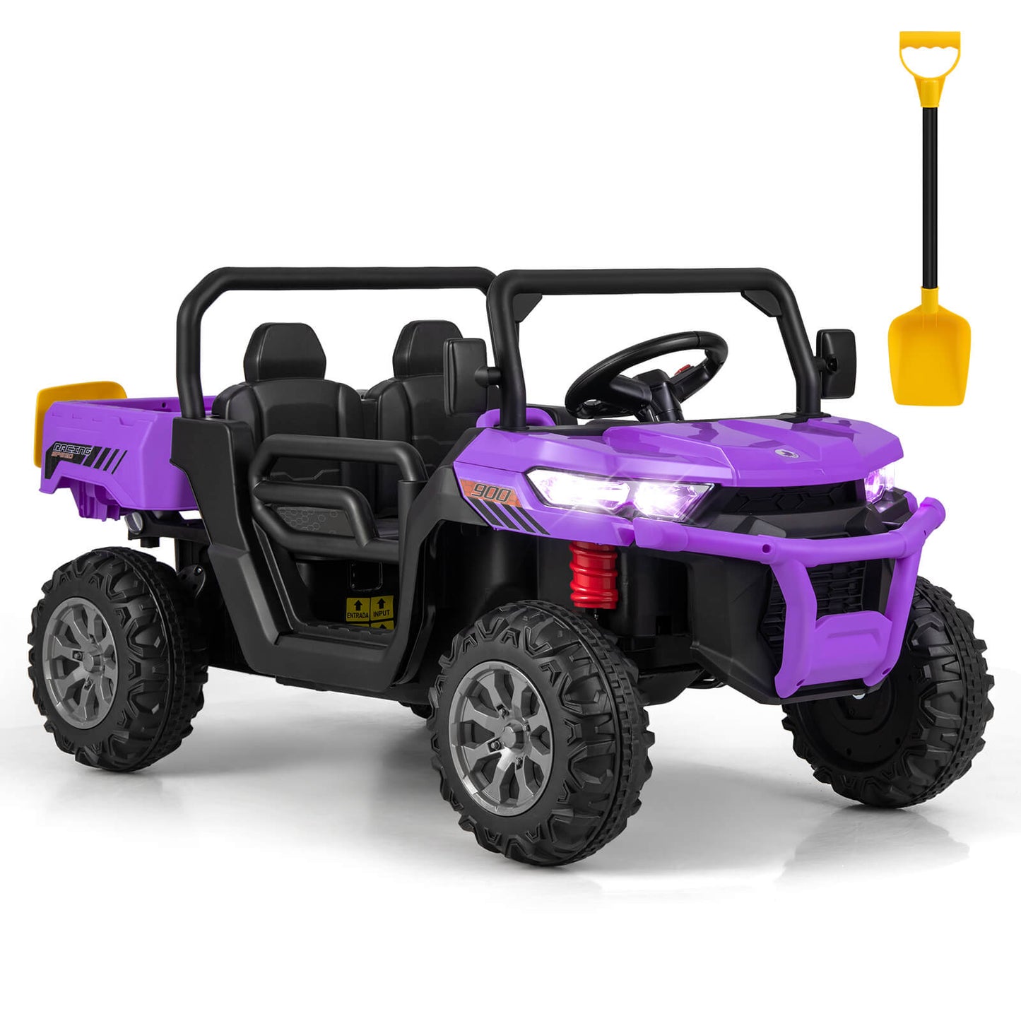 Camion électrique pour enfants 12V avec télécommande - Violet