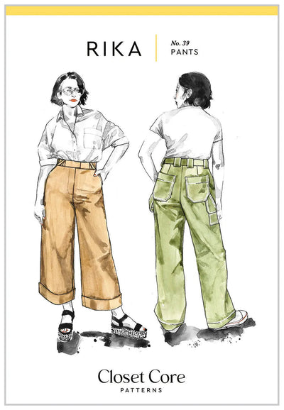 Patrón de Costura de Pantalones Rika