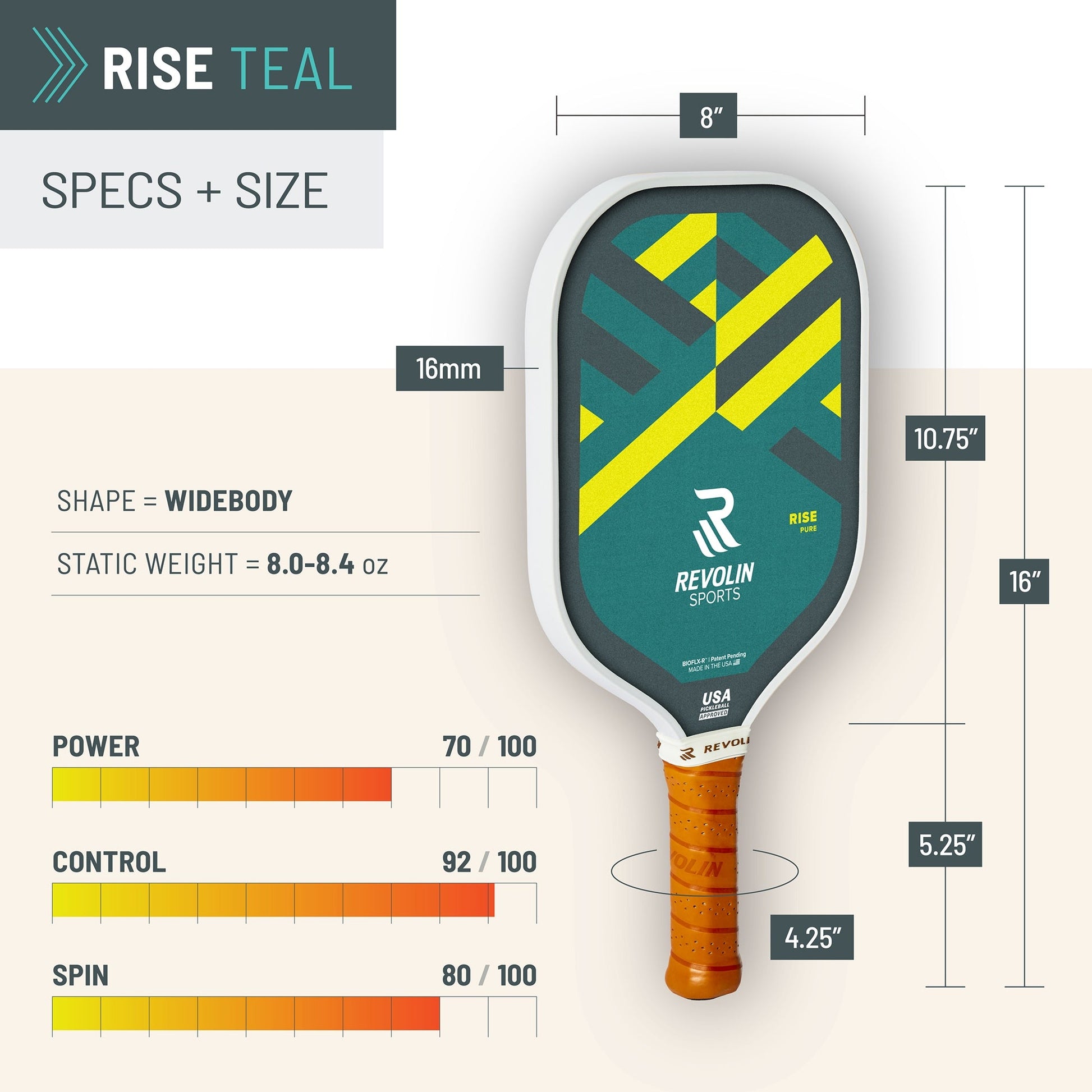 Ultimate Rise Pickleball Paddle for All Skill Levels - Korvel