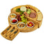 Elegant Bamboo Cheese Plate & Wooden Breadboard