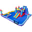 Rocket Theme Inflatable Water Slide Park with 950W Blower