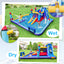 Rocket Theme Inflatable Water Slide Park with 950W Blower