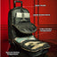 Black Leather Roller Bag Set - Korvel