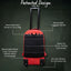 Grey Leather Carry-On Patented Roller Bag